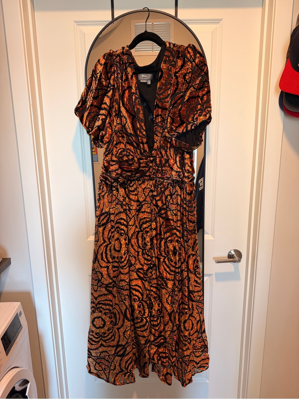 Anthropologie Catalina Burnout Velvet Dress - Picture 4 of 7